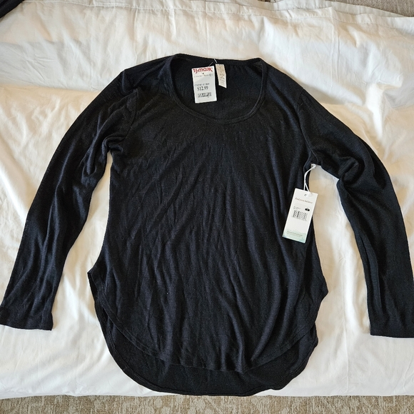 Balance Collection Tops - Balance Collection Black Long Sleeve Shirt Yoga Top Stretch Relaxed Fit Women S